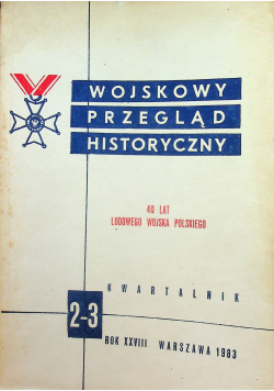 Wojskowy przegląd historyczny Nr 2 - 3