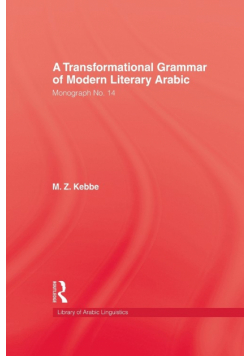 Transformational Grammar Of Modern Literary Arabic
