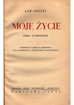 Trocki Moje życie 1930 r.