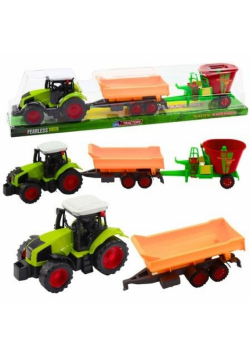 Traktor z wywrotką paszowy