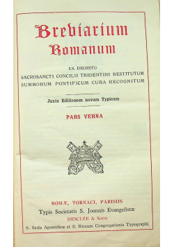 Breviarium Romanum  Pars Verna