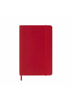 Kalendarz 2025 12M Moleskine P tygodniowy Scarlet Red 9x14