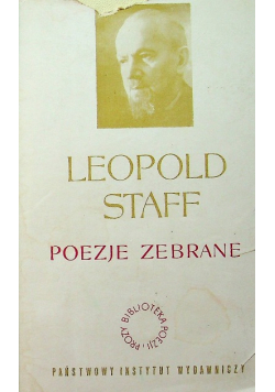 Staff Poezje zebrane Tom II
