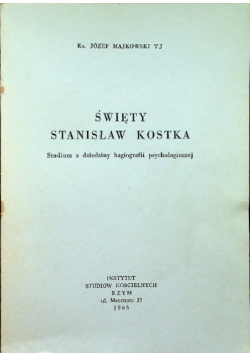 Święty Stanisław Kostka
