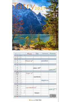Kalendarz 2021 Wielopl. - Tatry PP