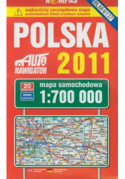 Polska 2011 mapa samochodowa 1:700 000