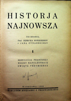 Historja najnowsza Tom 1, 1939 r.