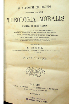 Theologia moralis 1878 r