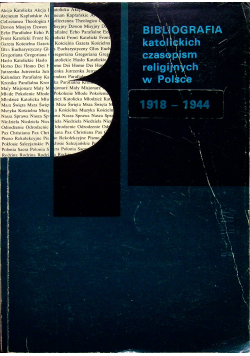 Bibliografia katolickich czasopism religijnych w Polsce 1918 - 1939