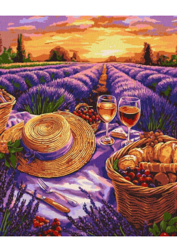 Malowanie po numerach - Purpurowy horyzont 40x50cm