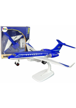 Samolot pasażerski G-650 z napędem niebieski