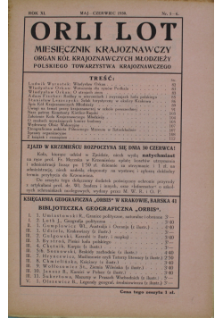 Orli lot miesięcznik krajoznawczy 1930 r nr 5 i6