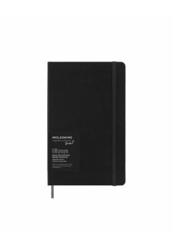 Kalendarz 2025 12M Moleskine SMART L tygodniowy czarny 13x21