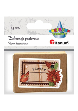 Dekoracje kartonowe notatki w pudełku 45szt