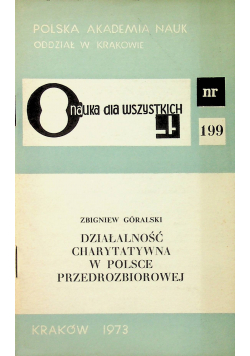 Działalność charytatywna w Polsce przedrozbiorowej