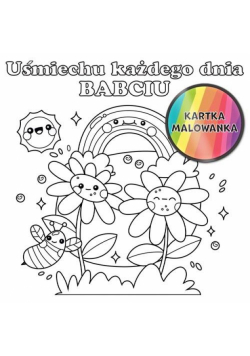 Karnet KW kolorowanka Tęcza Babcia
