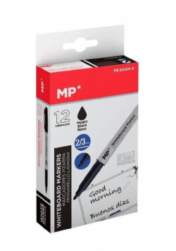 Marker do tablic 2,0/3,0mm czarny (12szt)