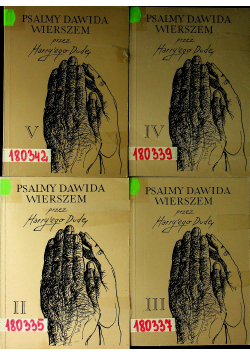 Psalmy Dawida wierszem 4 tomy