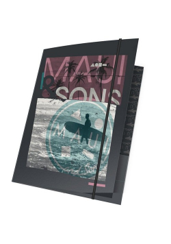 Teczka A4 z gumką Maui and Sons 5 sztuk