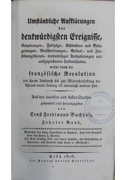 Umständliche erklärungen der denkwürdigsten ereignisse 1816 r