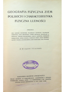 Geografia fizyczna ziem polskich i charakterystyka fizyczna ludności 1912 r.