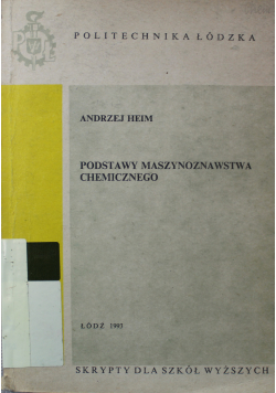 Podstawy maszynoznawstwa chemicznego