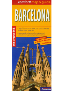 Barcelona mapa 1:20 000. Comfort map&guide