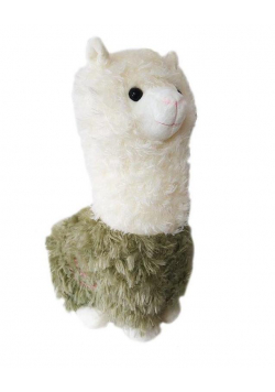 Lama pluszowa zielona 35cm ROZETTE
