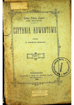 Czytania Adwentowe 1899 r.