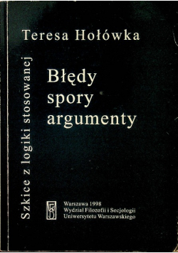 Błędy spory argumenty