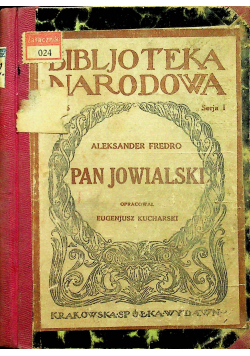 Pan Jowialski 1921 r