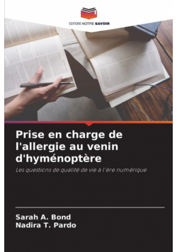 Prise en charge de l'allergie au venin d'hyménoptère