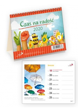 Kalendarz 2020 na biurko - Czas na radość