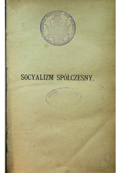 Socjalizm spółczesny 1884 r.