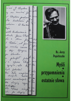 Myśli przypomnienia ostatnie słowa