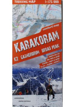 Karakorum mapa trekkingowa