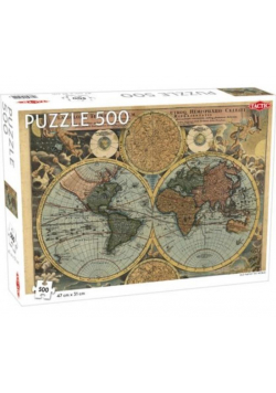 Puzzle 500 Around the World Old Map of the World