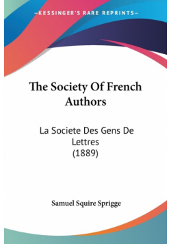 The Society Of French Authors