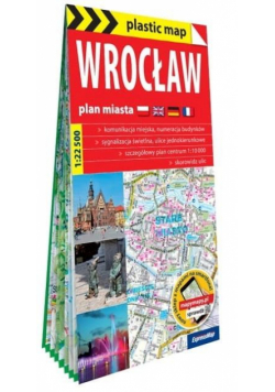 Plastic map Wrocław 1:22 500 w.2025