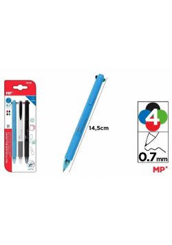 Długopis 4-kolorowy 0.7mm 3szt