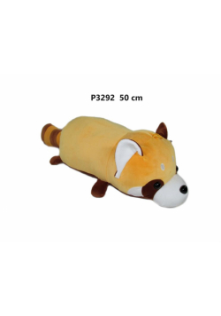 Poduszka wałek panda czerwona 50cm