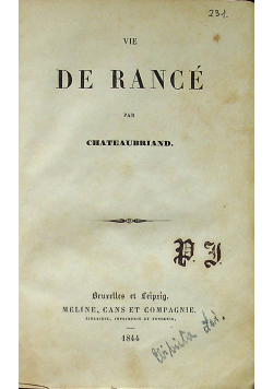 Vie de Rance 1844 r.