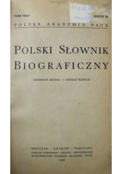 Polski słownik biograficzny zeszyt 36