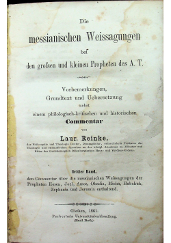 Die messianischen Weissagungen 1861 r