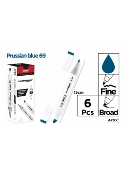 Marker Chromax z 2 końcówk prussian blue 69 (6szt)