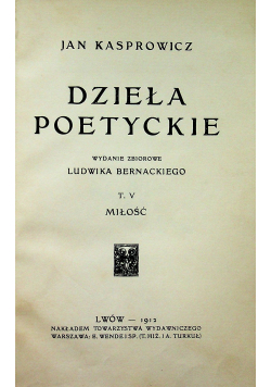Dzieła poetyckie 1912 r.