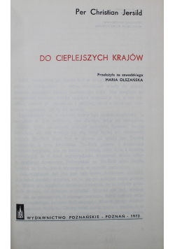 Do cieplejszych krajów