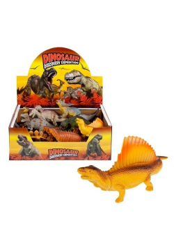 Dinozaur gumowy piszczący mix wzorów