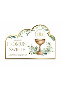 Magnes z podziękowaniem dla gości - Komunia 3