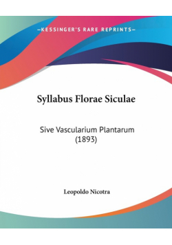 Syllabus Florae Siculae